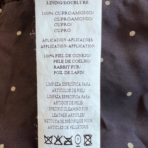 CH Carolina Herrera Jacket Rabbit Fur Size Small - Picture 11 of 11